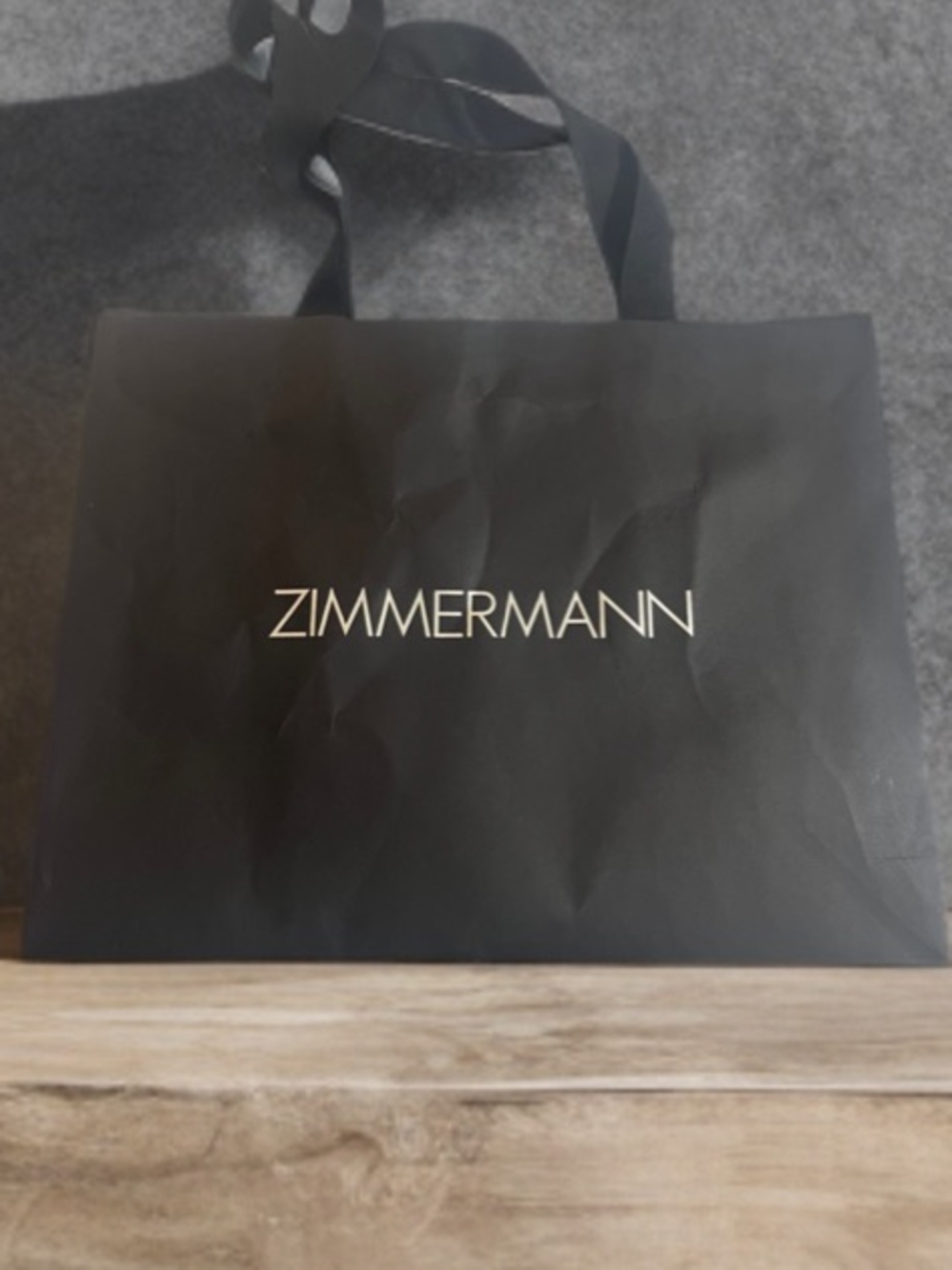 Zimmermann Black Logo Shopping Tote